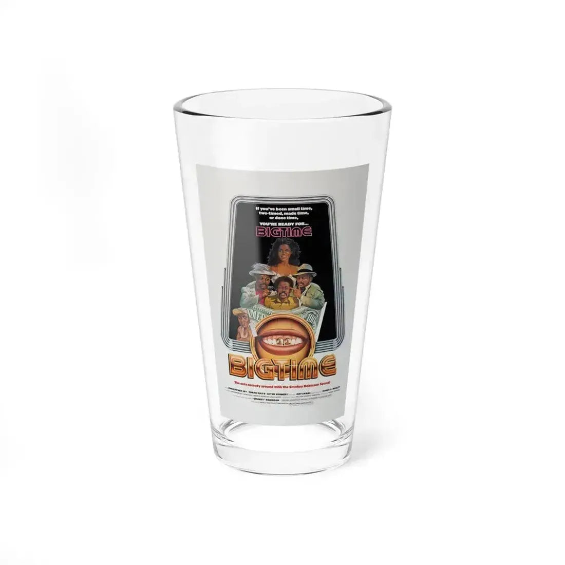 BIGTIME 1977 Movie Poster - Pint Glass 16oz 16oz - Go Mug Yourself