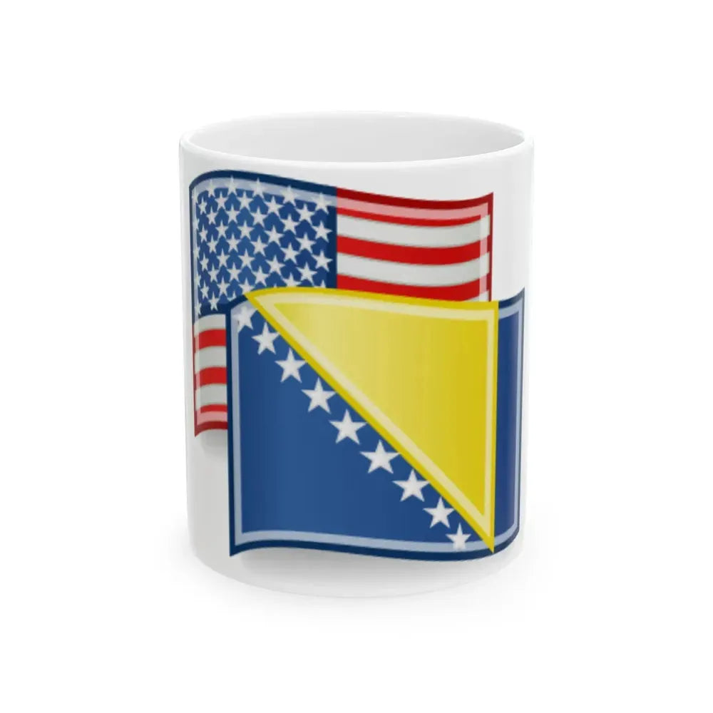 Bih-usa (Bosnia and Herzegovina) White Coffee Mug 11oz - Go Mug Yourself