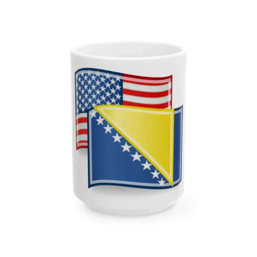 Bih-usa (Bosnia and Herzegovina) White Coffee Mug 15oz - Go Mug Yourself