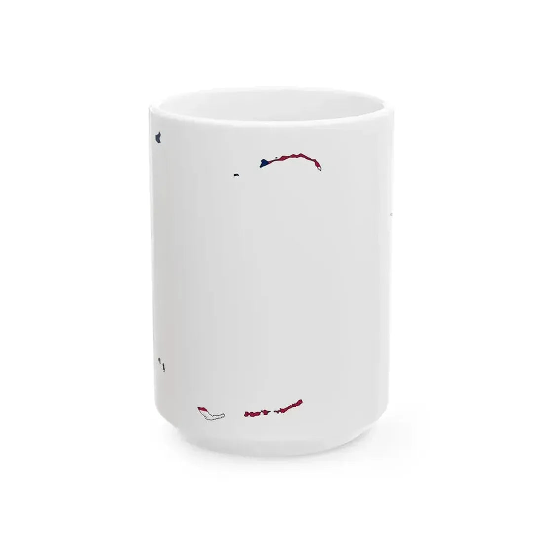 Bikini Atoll Flag Map (Marshall Islands) White Coffee Mug 15oz - Go Mug Yourself