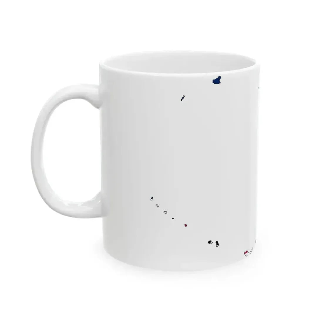 Bikini Atoll Flag Map (Marshall Islands) White Coffee Mug - Go Mug Yourself