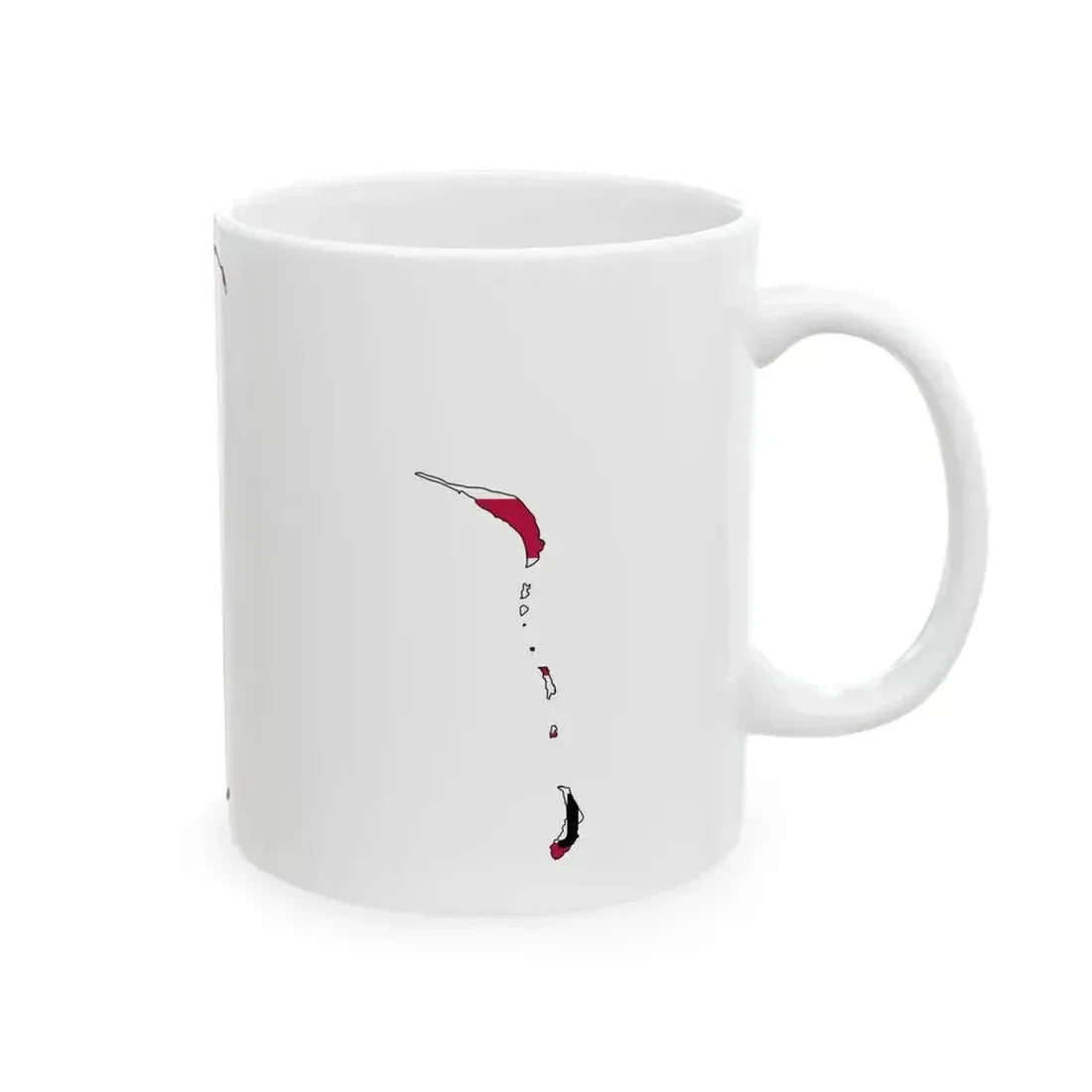 Bikini Atoll Flag Map (Marshall Islands) White Coffee Mug - Go Mug Yourself