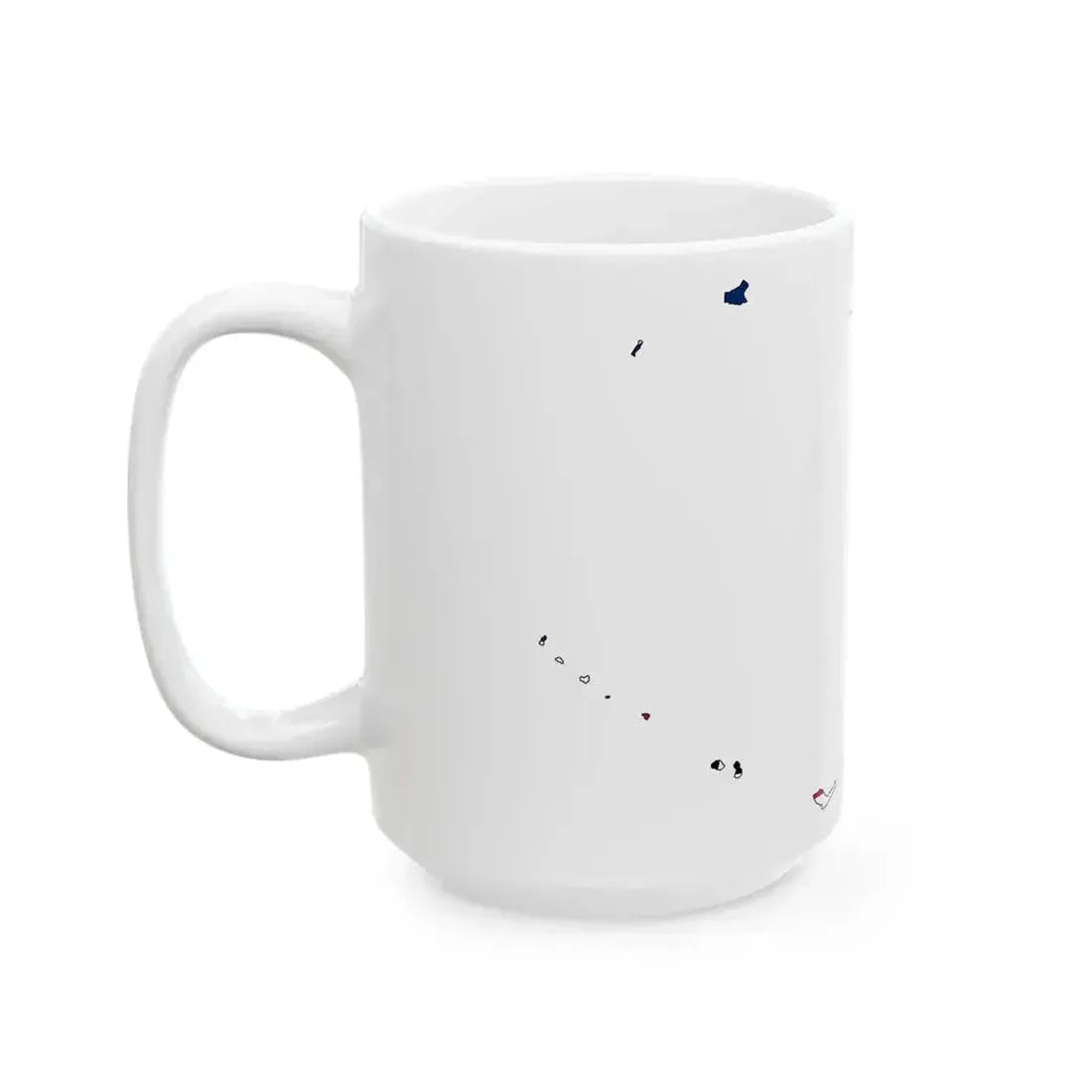 Bikini Atoll Flag Map (Marshall Islands) White Coffee Mug - Go Mug Yourself