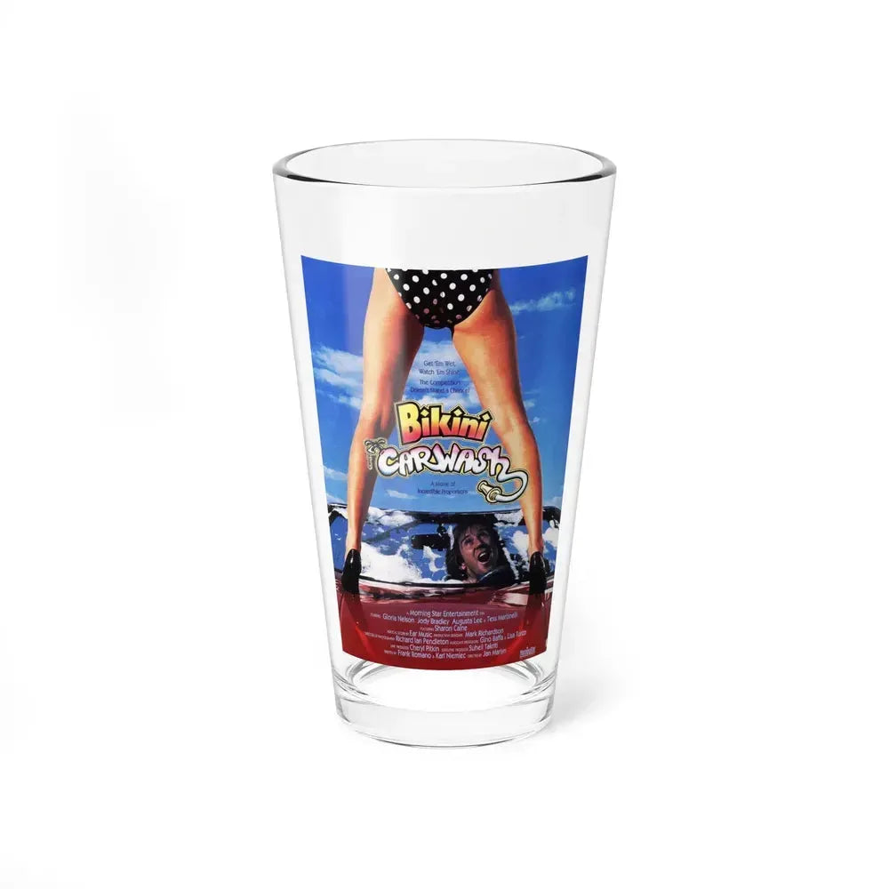 BIKINI CARWASH 1992 Movie Poster - Pint Glass 16oz 16oz - Go Mug Yourself