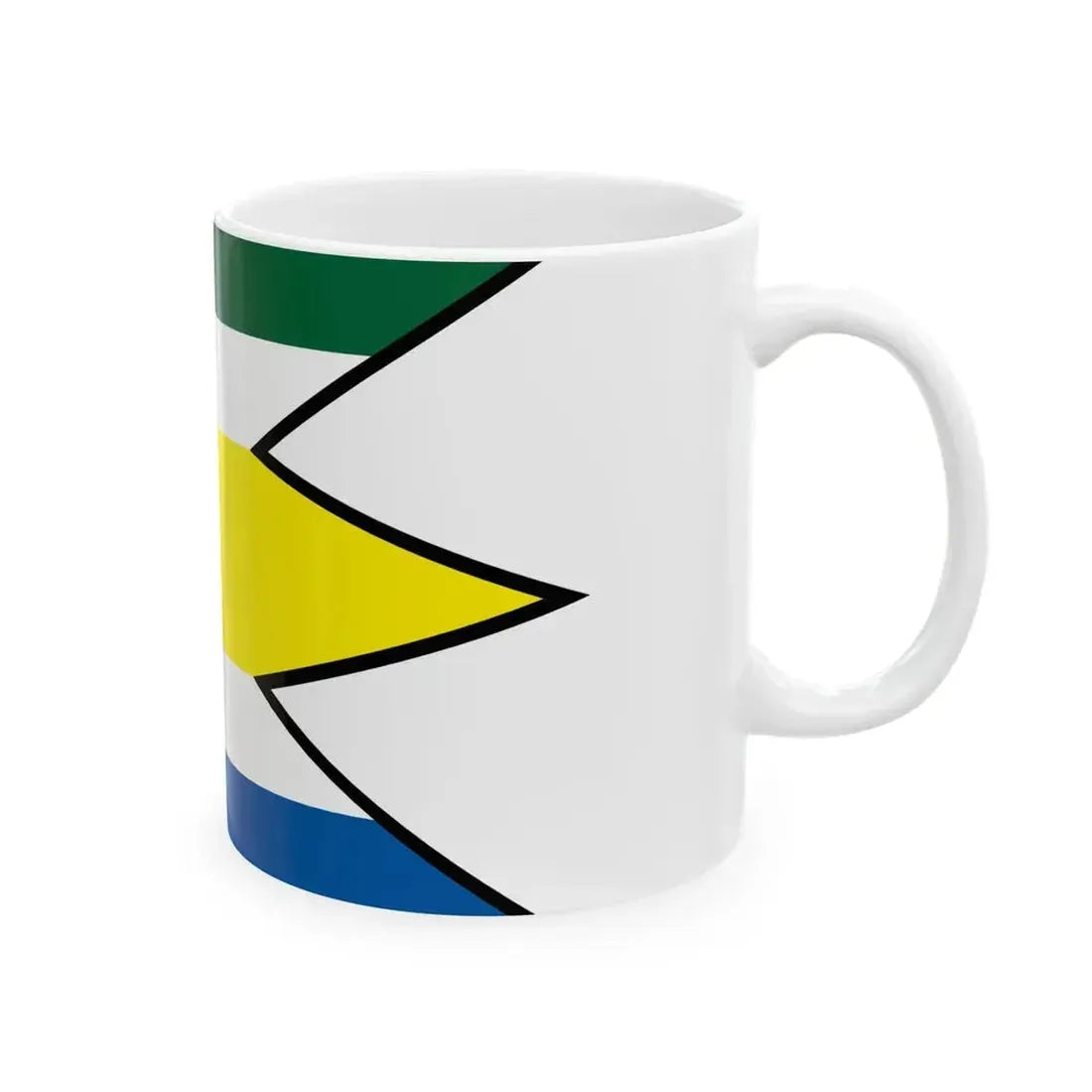Bilkove Humence Senica Flag (Slovakia) White Coffee Mug - Go Mug Yourself