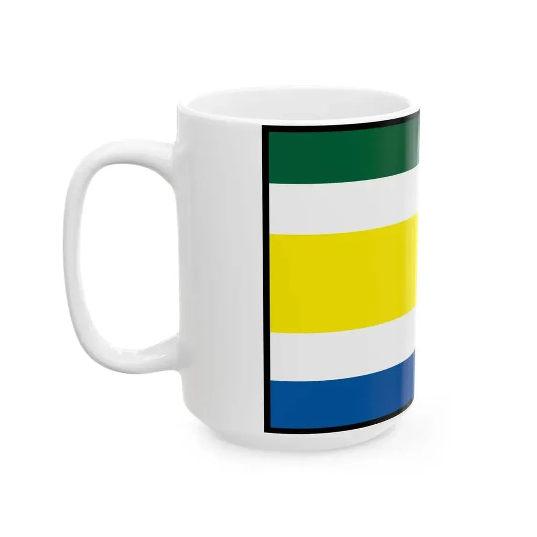 Bilkove Humence Senica Flag (Slovakia) White Coffee Mug - Go Mug Yourself