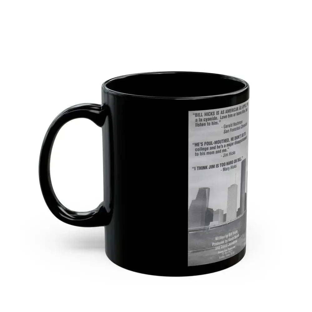 BILL HICKS SANE MAN (VHS COVER) - Black Coffee Mug - Go Mug Yourself