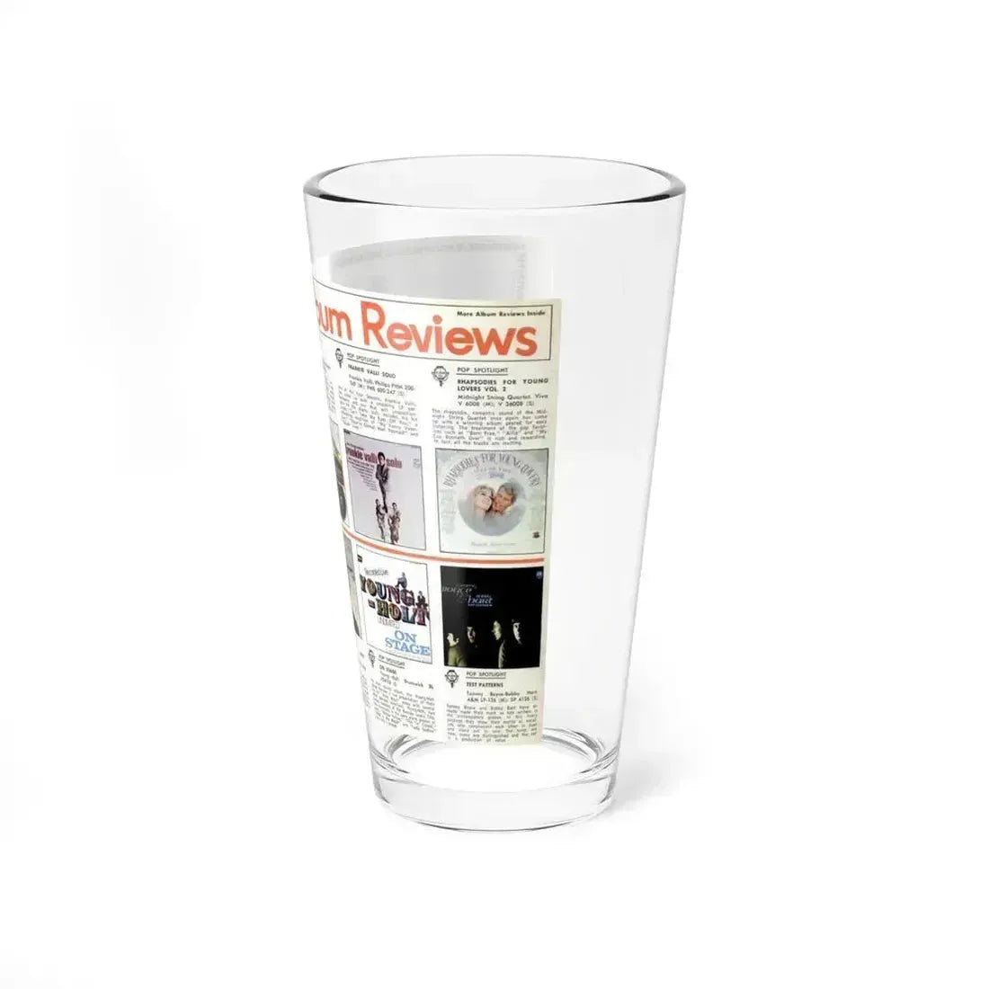 Billboard Album Reviews 1967 03 (Music Poster) Pint Glass 16oz - Go Mug Yourself