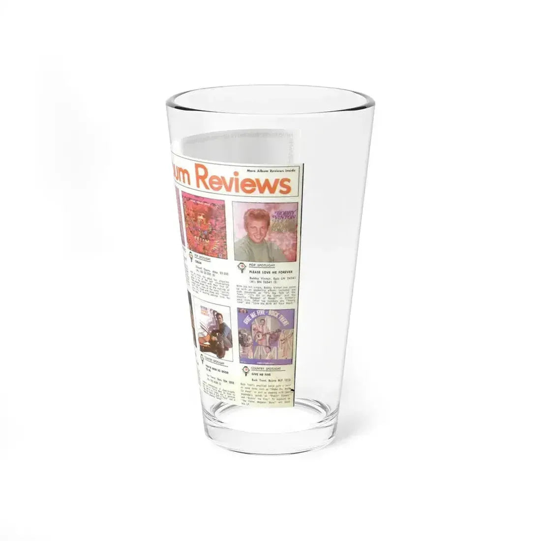 Billboard Album Reviews 1967 06 (Music Poster) Pint Glass 16oz - Go Mug Yourself