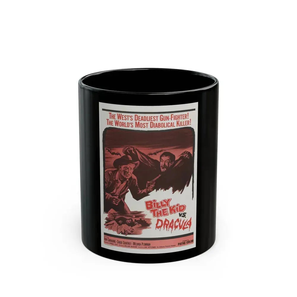 BILLY THE KID VS DRACULA 1966 Movie Poster - Black Coffee Mug 11oz - Go Mug Yourself