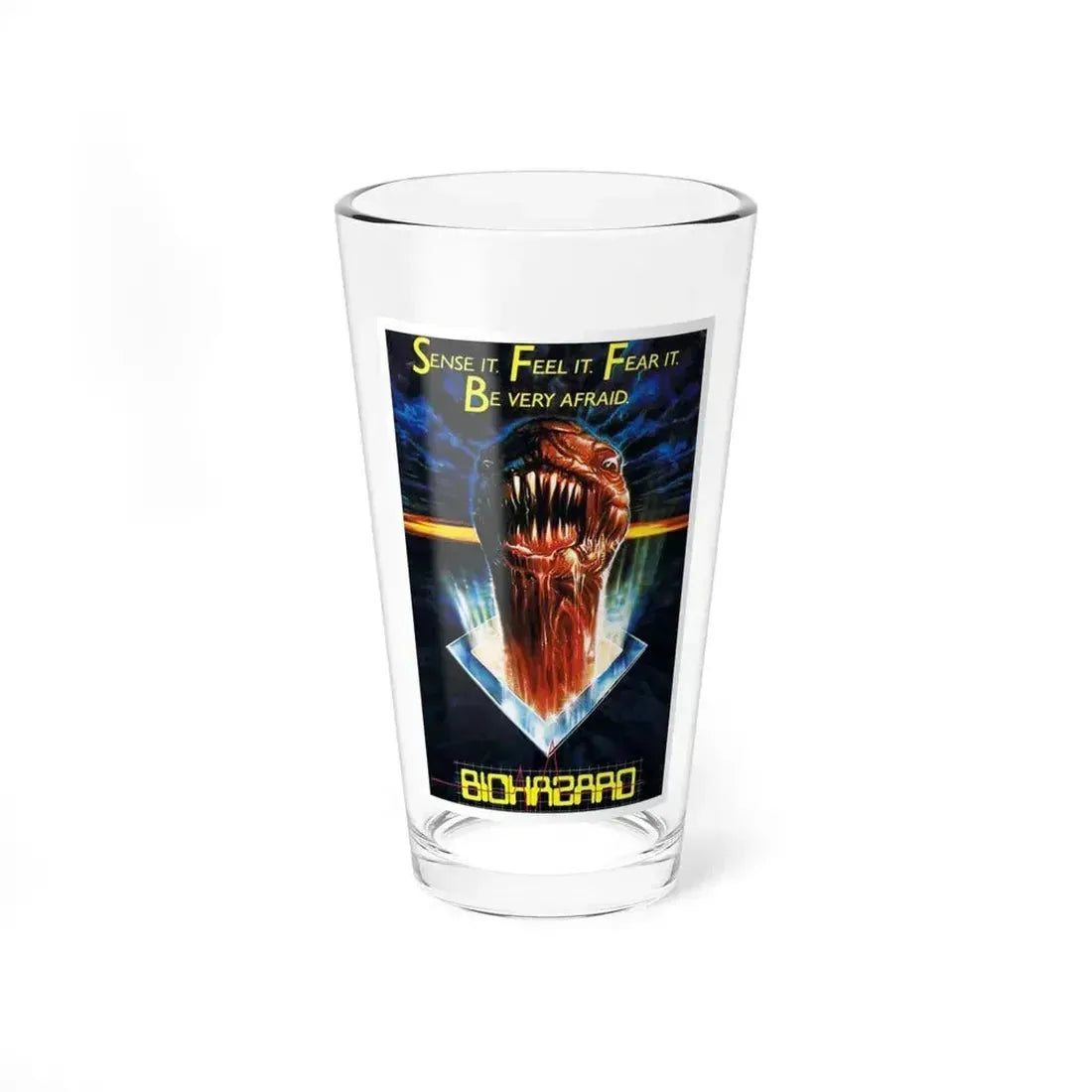 BIOHAZARD 1985 Movie Poster - Pint Glass 16oz 16oz - Go Mug Yourself