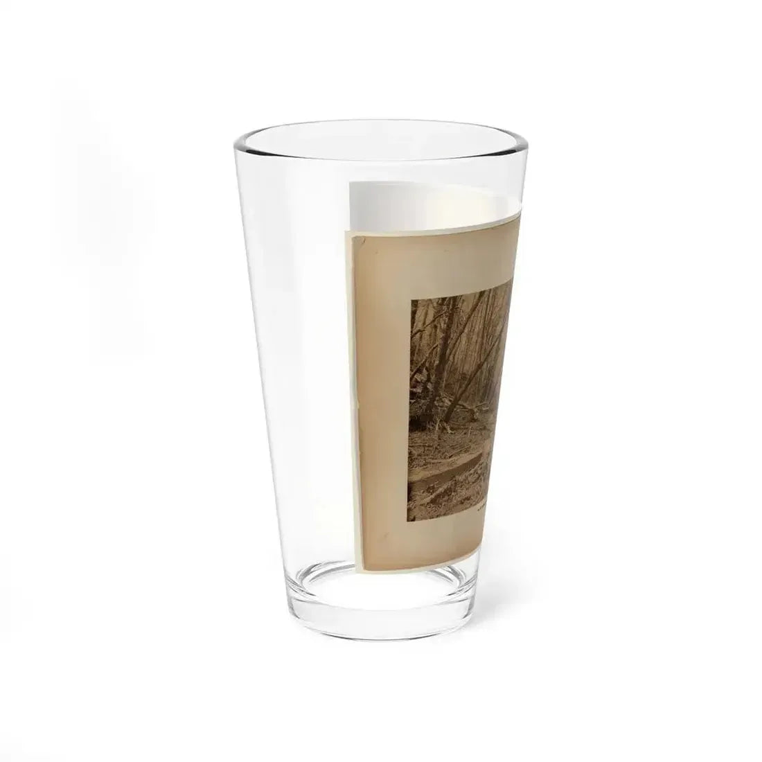 Bird's Eye View Of Bull Run Bridge, Looking Up Stream (U.S. Civil War) Pint Glass 16oz - Go Mug Yourself