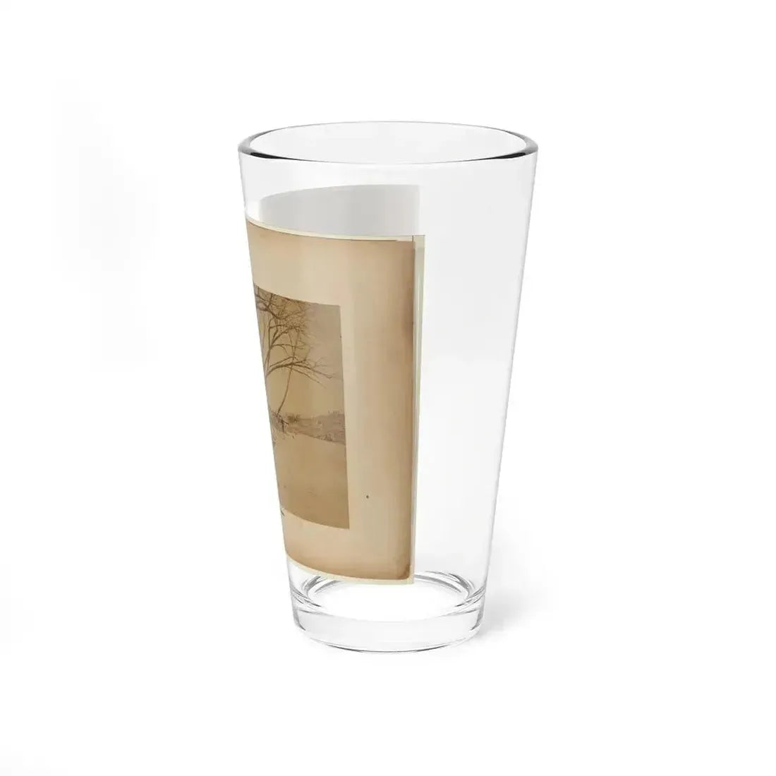 Bird's Eye View Of Bull Run Bridge, Looking Up Stream (U.S. Civil War) Pint Glass 16oz - Go Mug Yourself