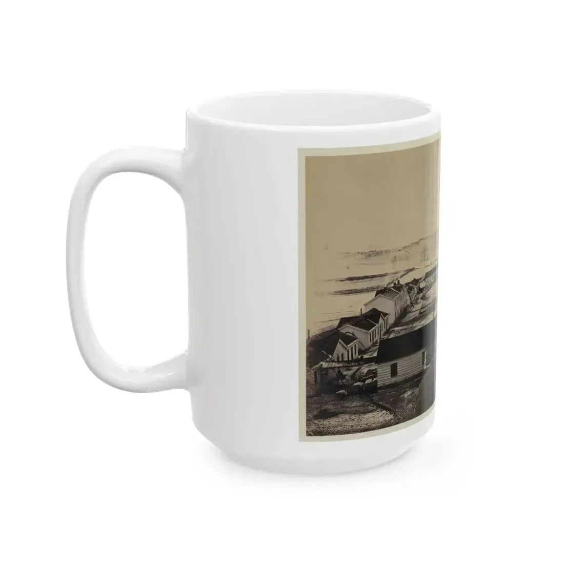 Bird's-Eye View Of Sickel Hospital, Alexandria, Va. (U.S. Civil War) White Coffee Mug - Go Mug Yourself