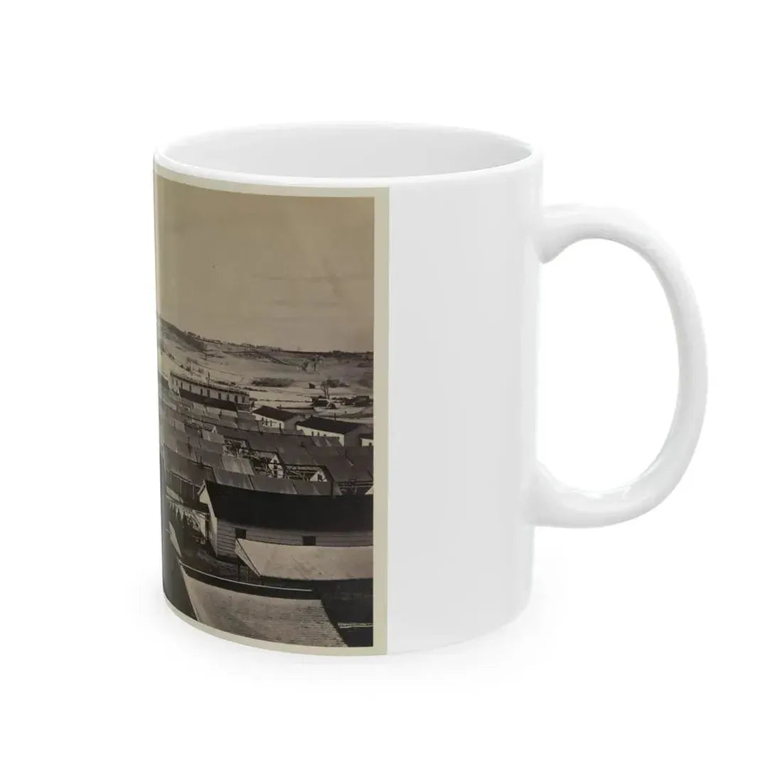 Bird's-Eye View Of Sickel Hospital, Alexandria, Va. (U.S. Civil War) White Coffee Mug - Go Mug Yourself