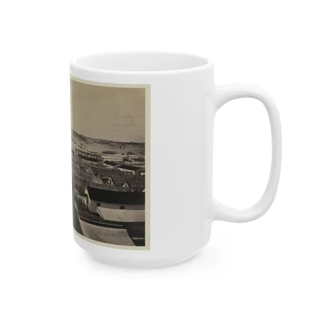 Bird's-Eye View Of Sickel Hospital, Alexandria, Va. (U.S. Civil War) White Coffee Mug - Go Mug Yourself