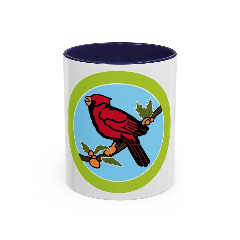Bird Study (Boy Scout Merit Badge) Accent Coffee Mug 11oz Navy - Go Mug Yourself