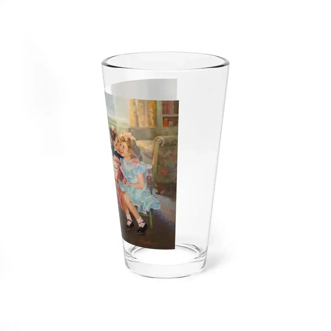 Birthday Kisses (Magazine Illustration) Pint Glass 16oz - Go Mug Yourself