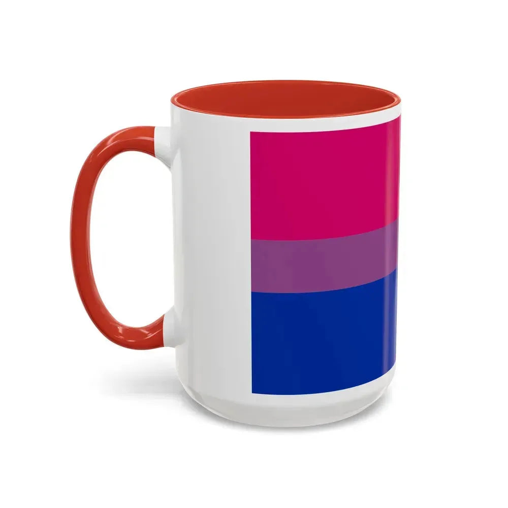 Bisexual Pride Flag - Accent Coffee Mug - Go Mug Yourself