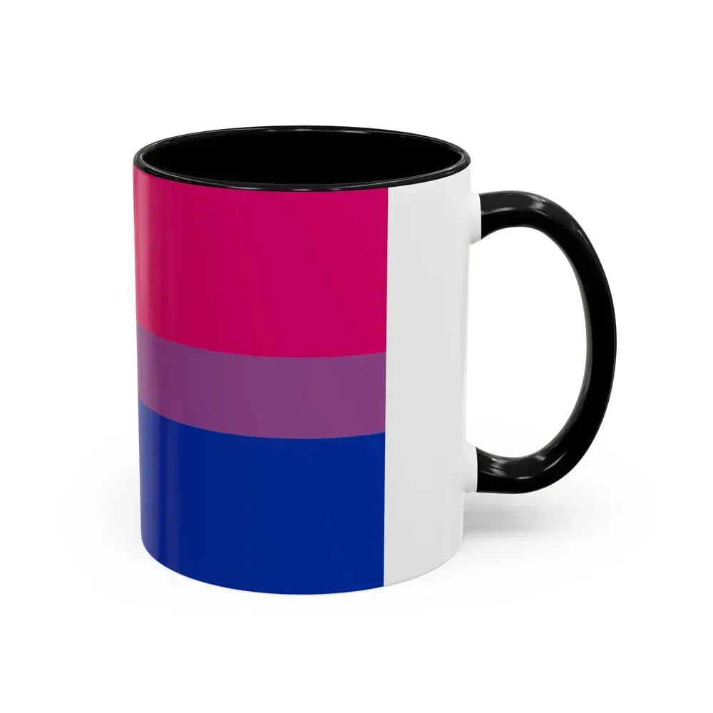 Bisexual Pride Flag - Accent Coffee Mug - Go Mug Yourself
