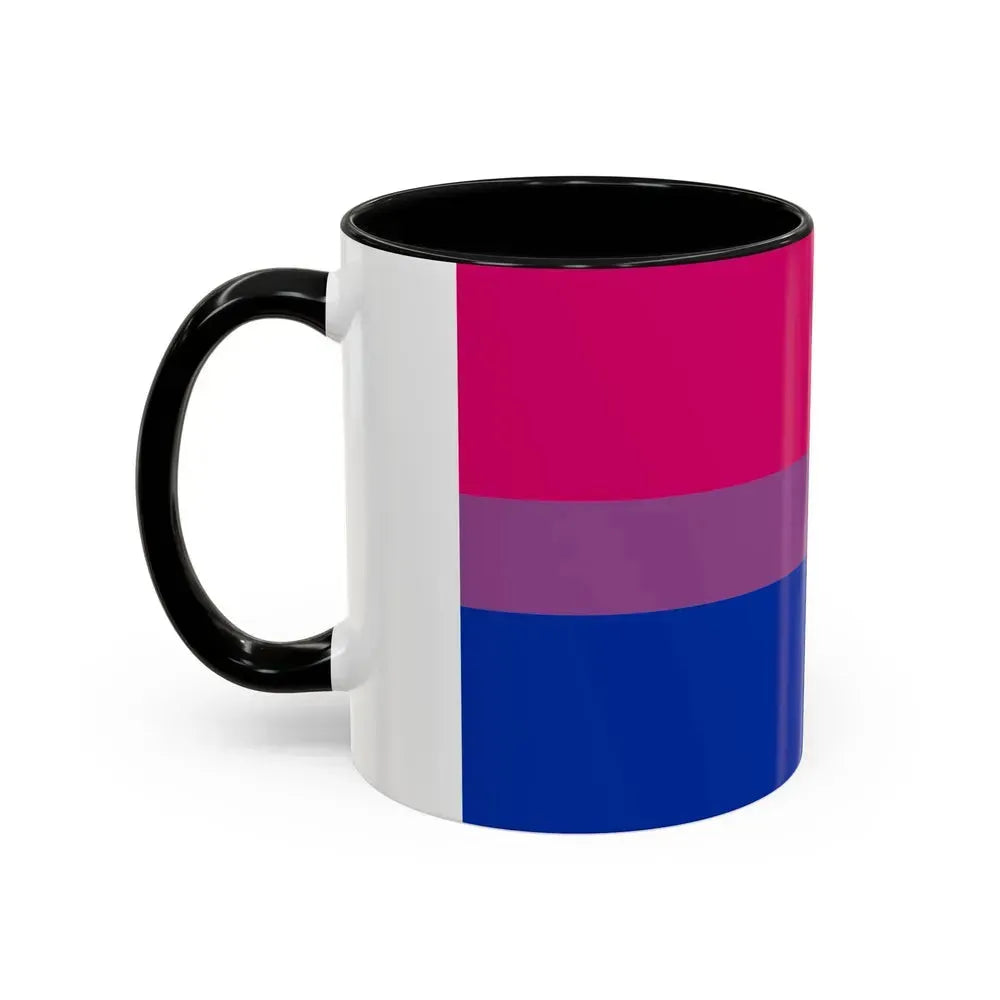 Bisexual Pride Flag - Accent Coffee Mug - Go Mug Yourself
