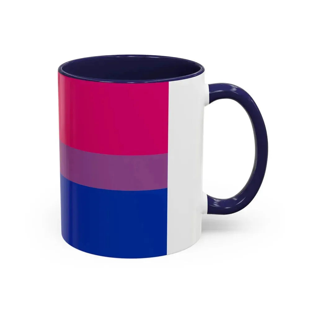 Bisexual Pride Flag - Accent Coffee Mug - Go Mug Yourself