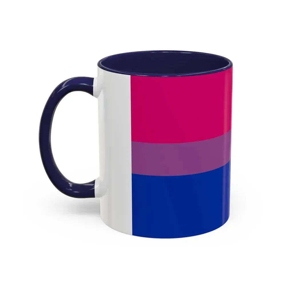 Bisexual Pride Flag - Accent Coffee Mug - Go Mug Yourself
