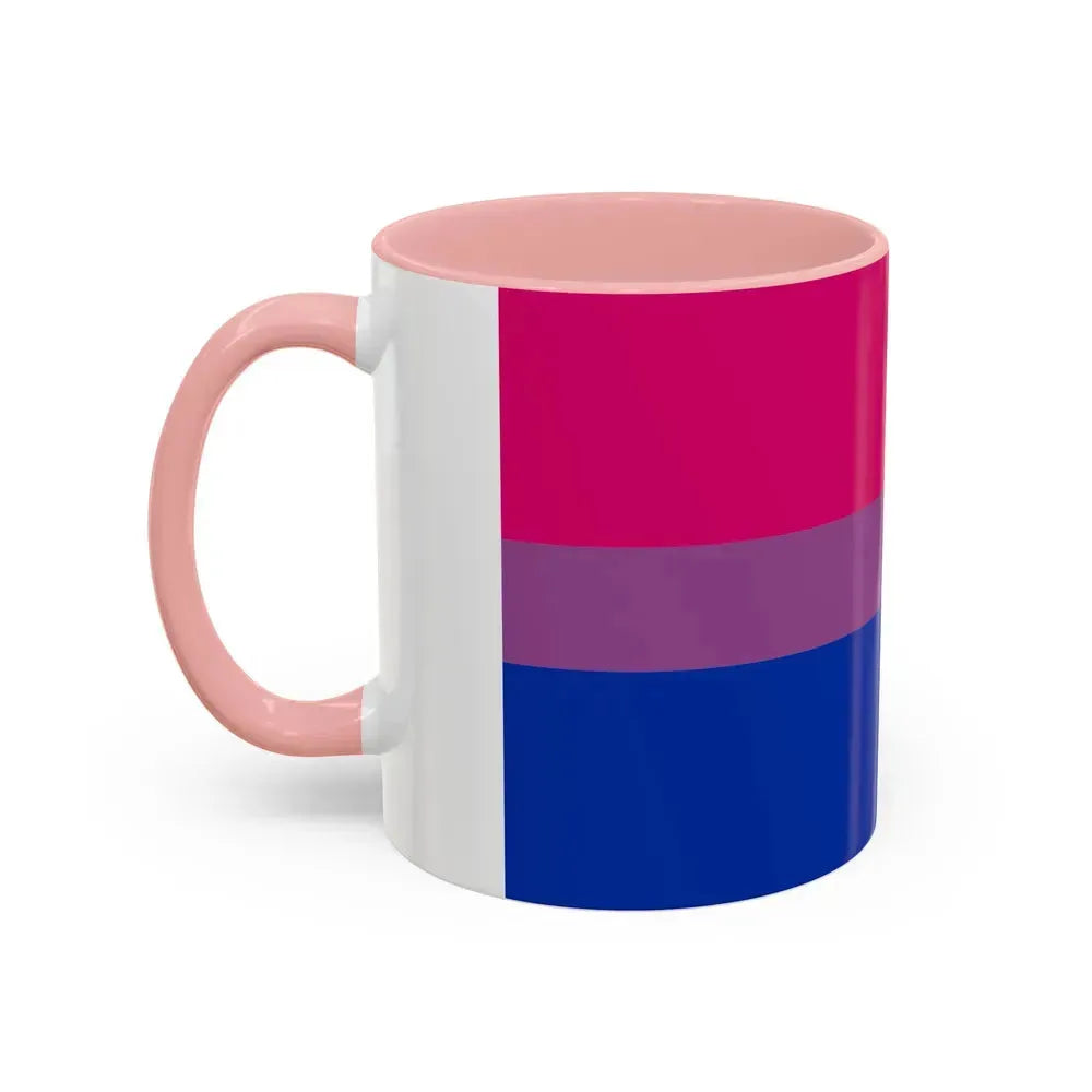 Bisexual Pride Flag - Accent Coffee Mug - Go Mug Yourself