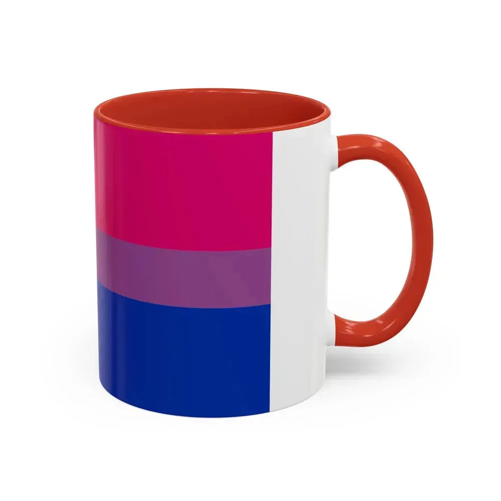 Bisexual Pride Flag - Accent Coffee Mug - Go Mug Yourself