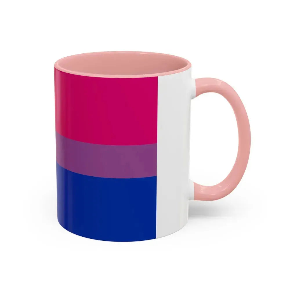 Bisexual Pride Flag - Accent Coffee Mug - Go Mug Yourself