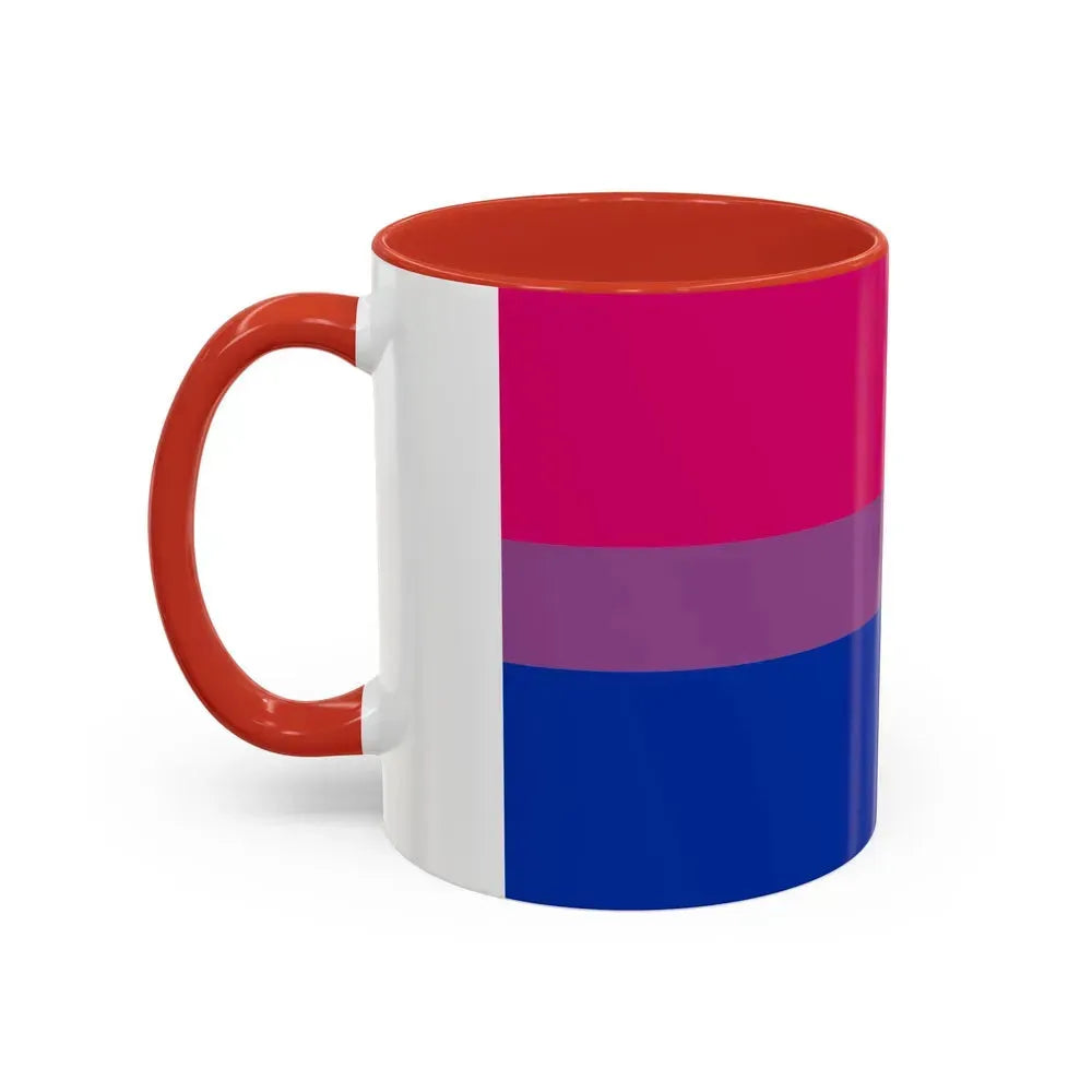 Bisexual Pride Flag - Accent Coffee Mug - Go Mug Yourself