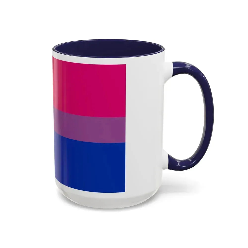 Bisexual Pride Flag - Accent Coffee Mug - Go Mug Yourself