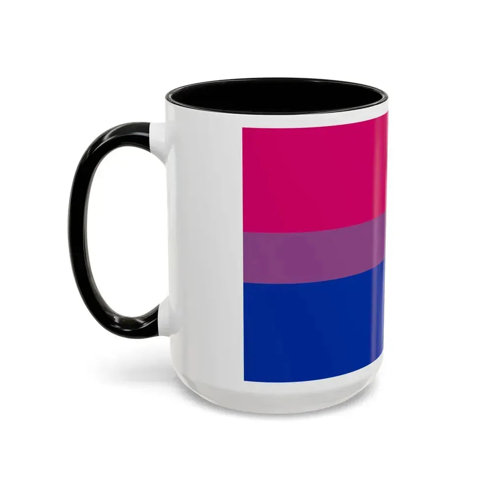 Bisexual Pride Flag - Accent Coffee Mug - Go Mug Yourself