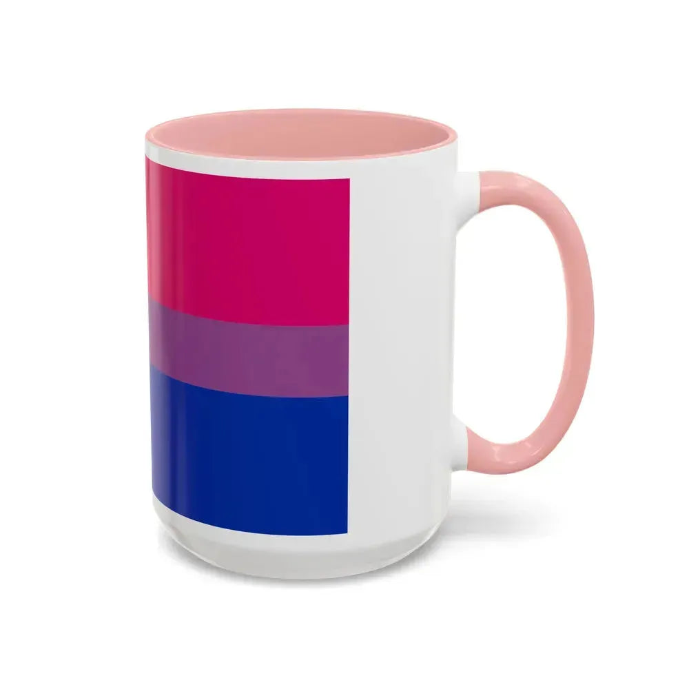 Bisexual Pride Flag - Accent Coffee Mug - Go Mug Yourself