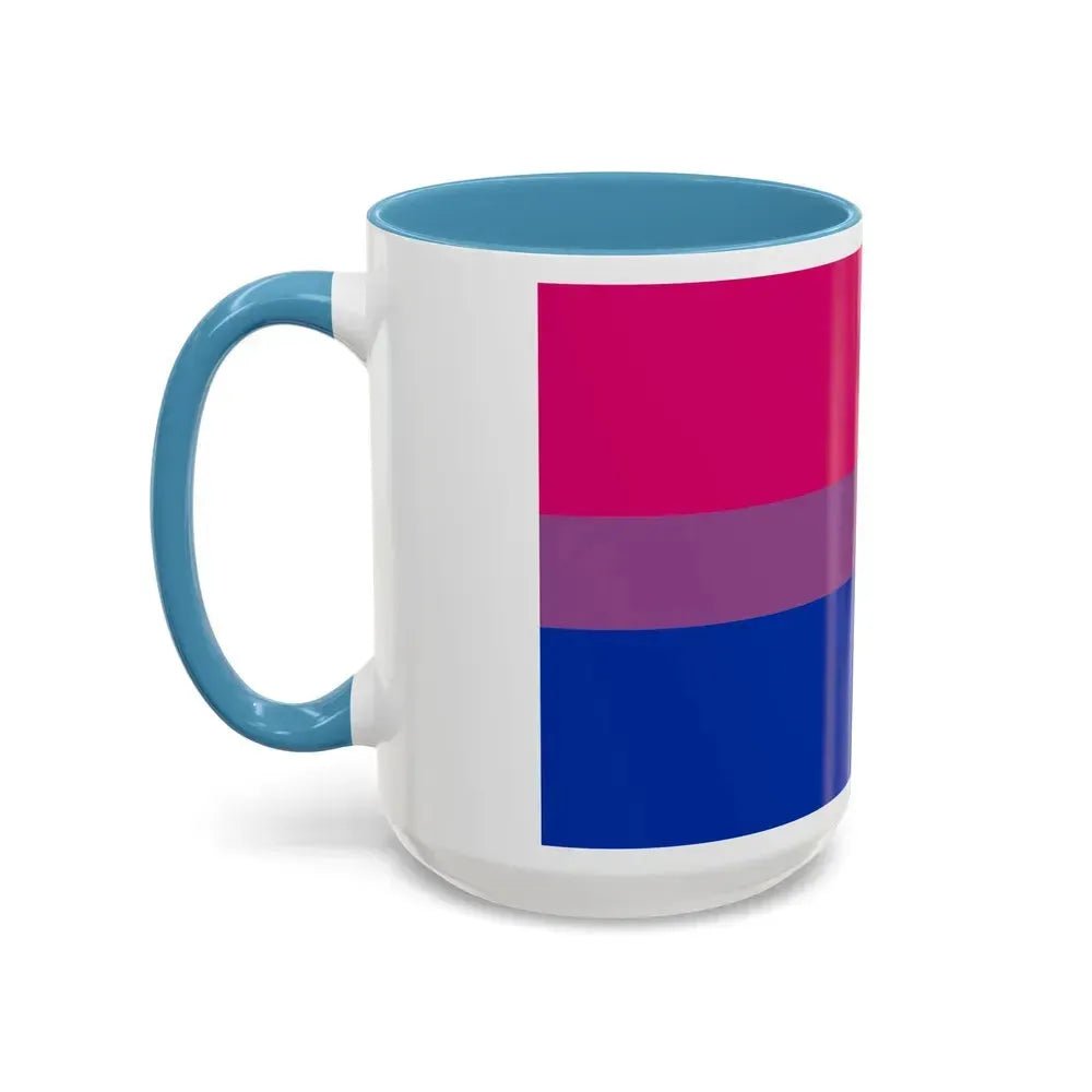Bisexual Pride Flag - Accent Coffee Mug - Go Mug Yourself