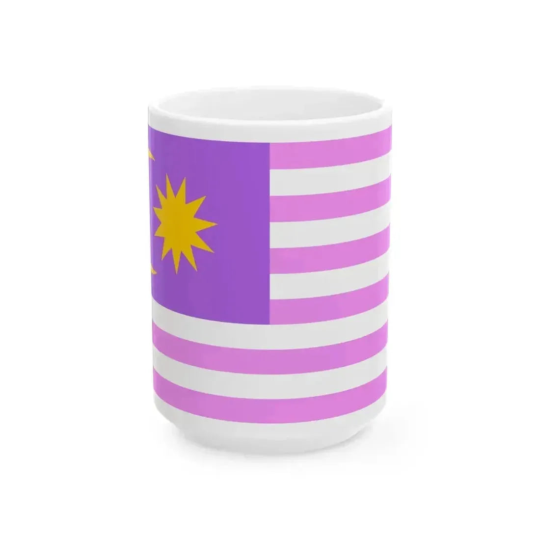 Bisexual-pride Flag of Malaya (Malaysia) White Coffee Mug 15oz - Go Mug Yourself