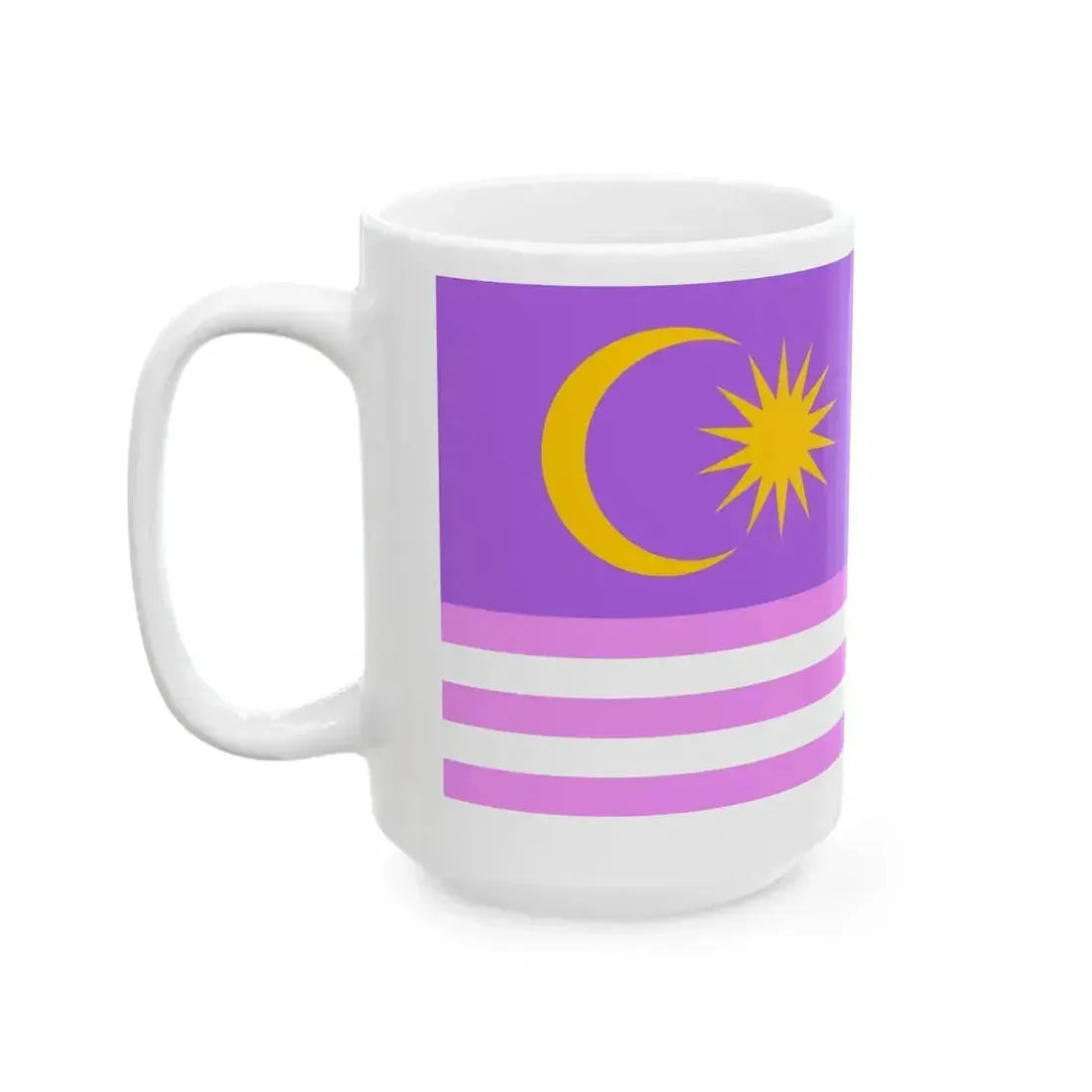 Bisexual-pride Flag of Malaysia (Malaysia) White Coffee Mug - Go Mug Yourself