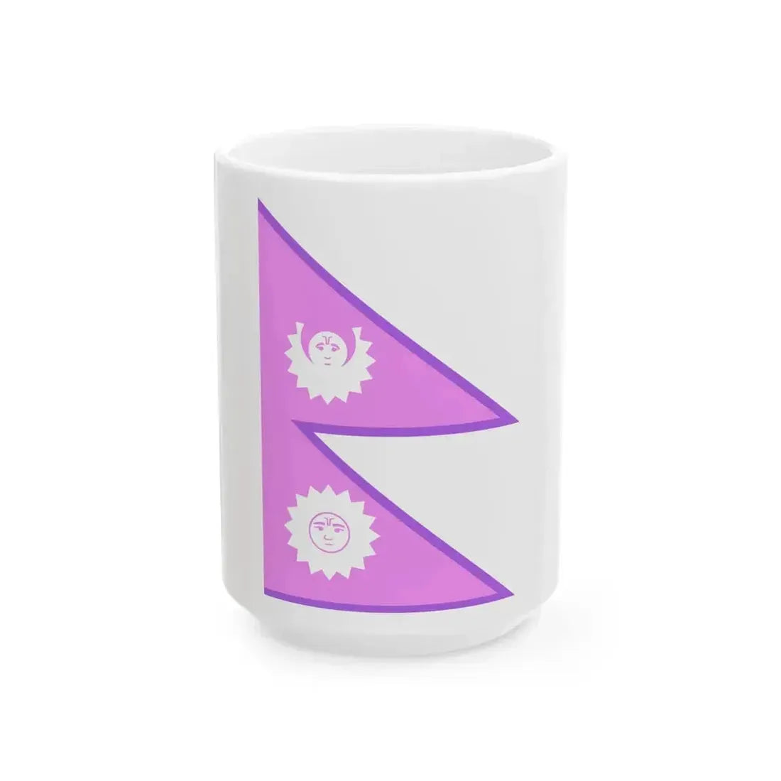 Bisexual Pride Flag of Nepal 1930-1962 (Nepal) White Coffee Mug 15oz - Go Mug Yourself