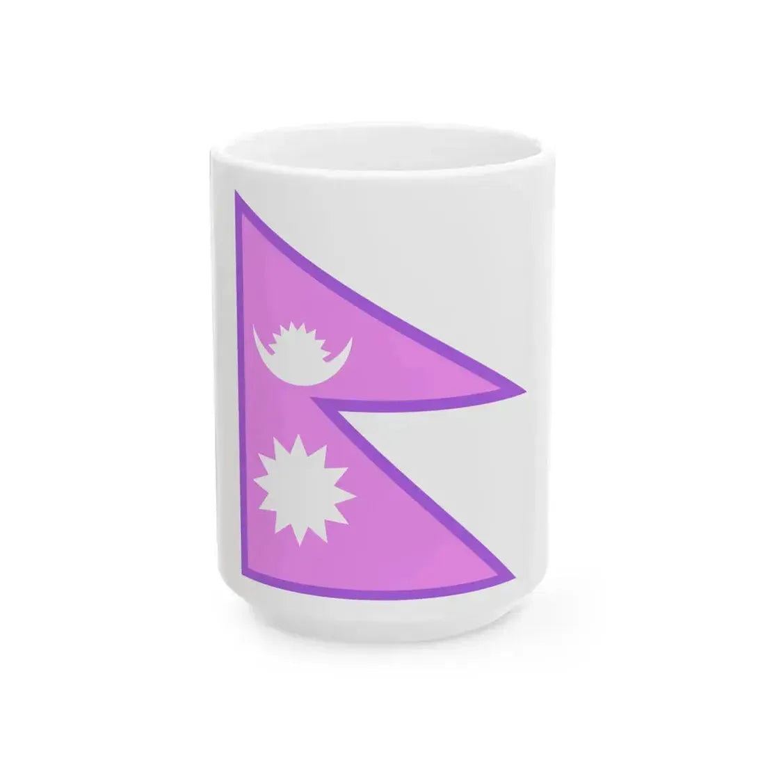 Bisexual Pride Flag of Nepal (Nepal) White Coffee Mug 15oz - Go Mug Yourself