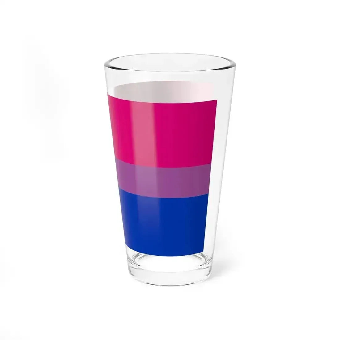 Bisexual Pride Flag - Pint Glass 16oz - Go Mug Yourself