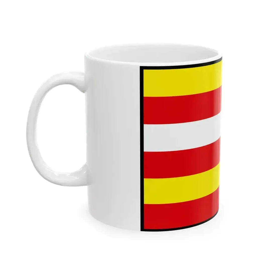Biskupice Lucenec Flag (Slovakia) White Coffee Mug - Go Mug Yourself