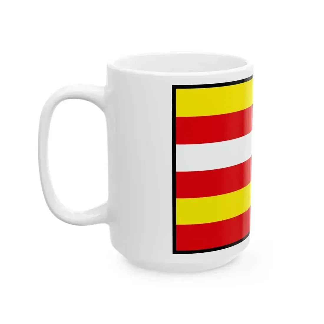 Biskupice Lucenec Flag (Slovakia) White Coffee Mug - Go Mug Yourself