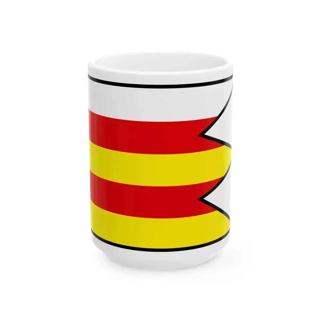 Biskupova Topolcany Flag (Slovakia) White Coffee Mug 15oz - Go Mug Yourself