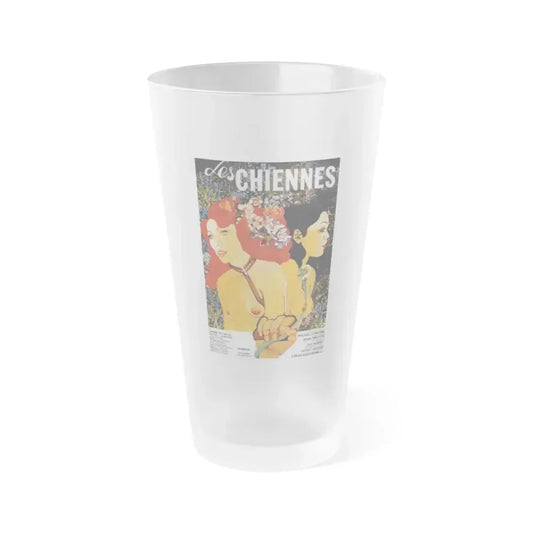 BITCHES (Les chiennes) 1973 Movie Poster - Frosted Pint Glass 16oz 16oz Frosted - Go Mug Yourself