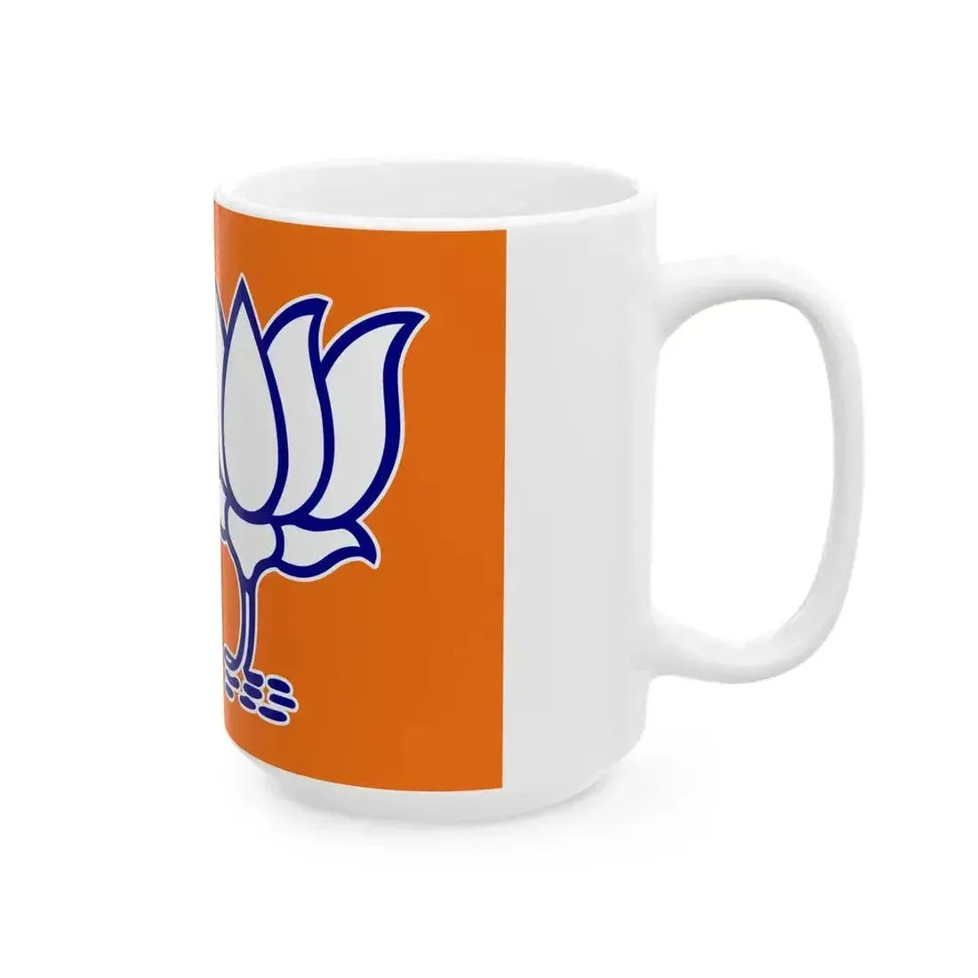 BJP Flag (India) White Coffee Mug - Go Mug Yourself
