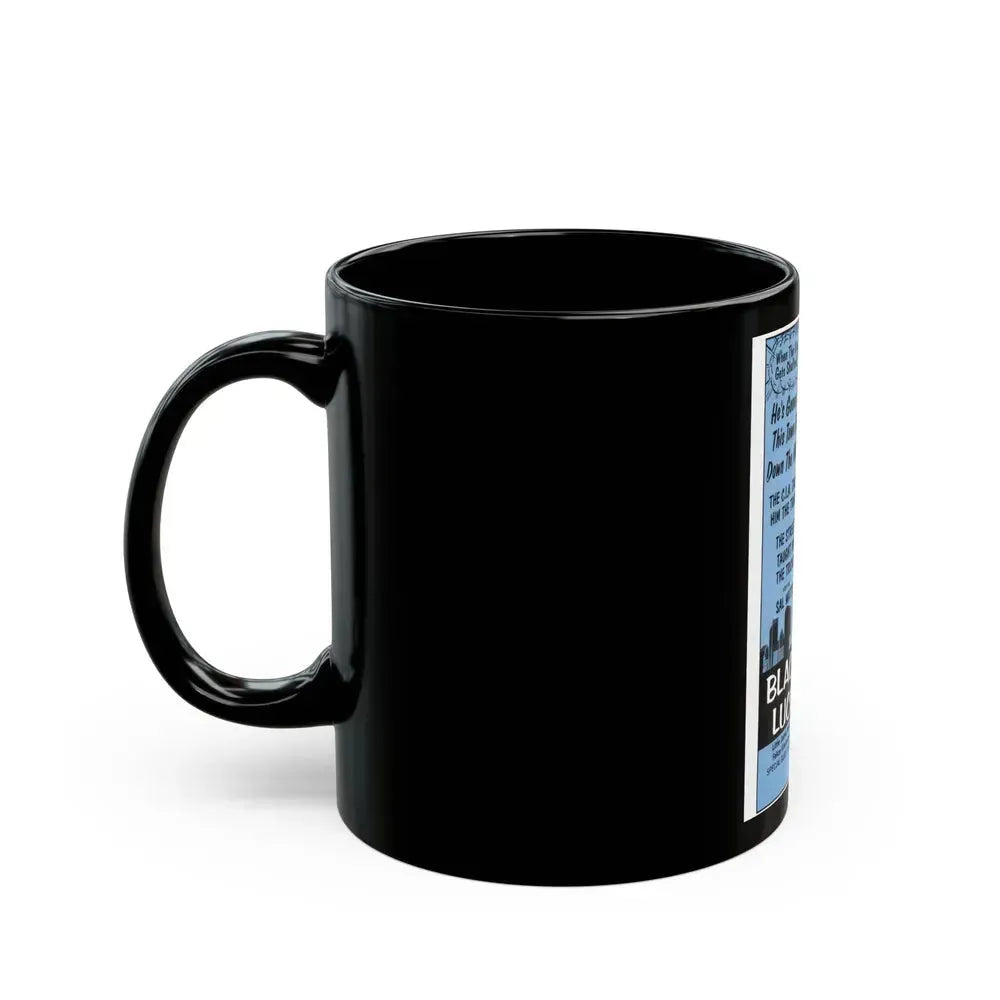 BLACK AGENT LUCKY KING (SOLOMON KING) 1974 Movie Poster - Black Coffee Mug - Go Mug Yourself