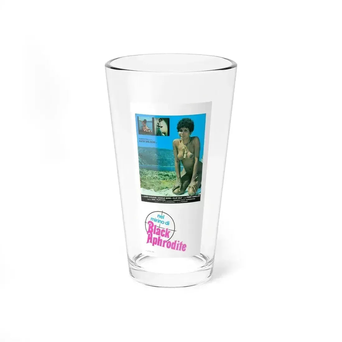 BLACK APHRODITE 1977 Movie Poster - Pint Glass 16oz 16oz - Go Mug Yourself