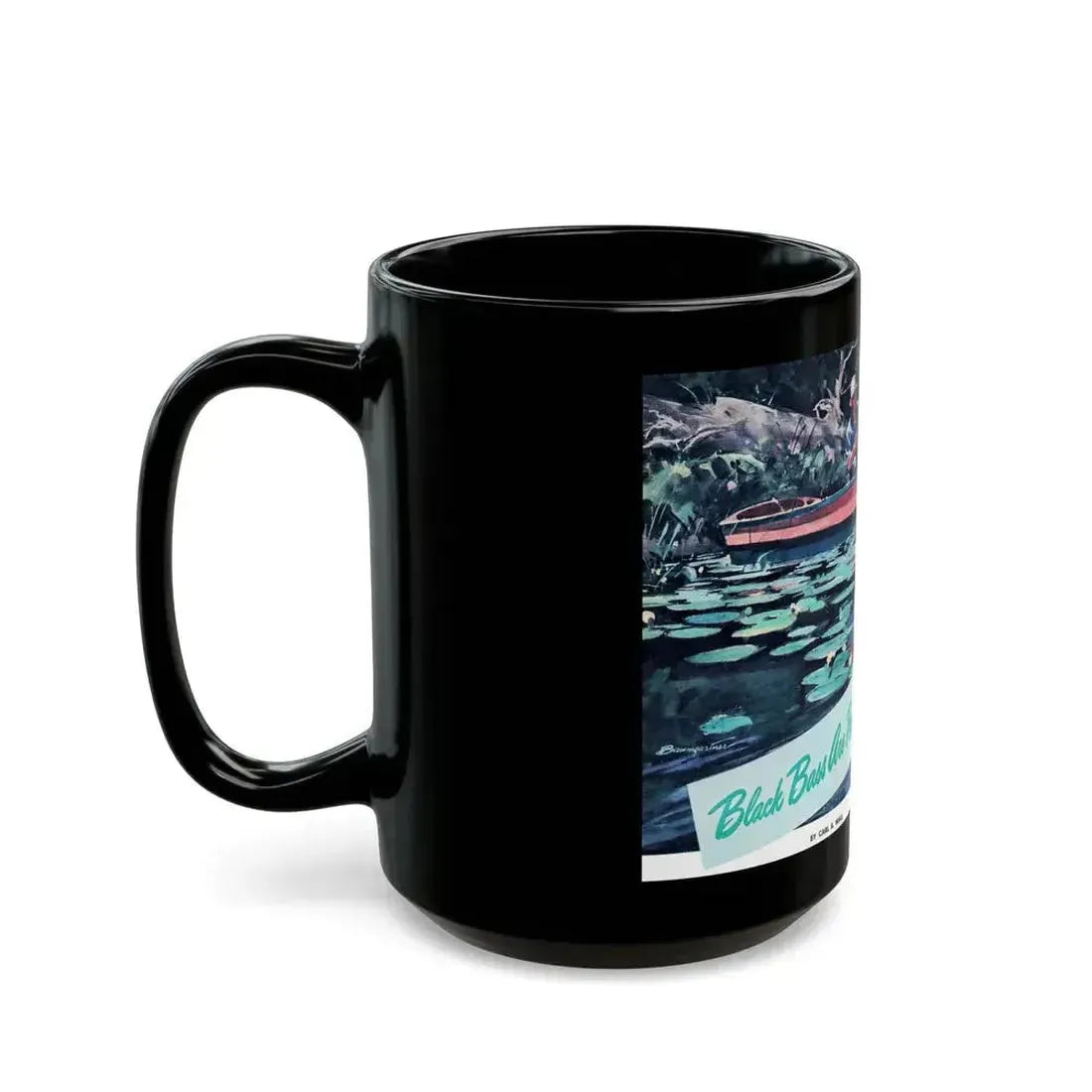 Black Bass Are People, True Magazine, September 1946 - Black Coffee Mug - Go Mug Yourself