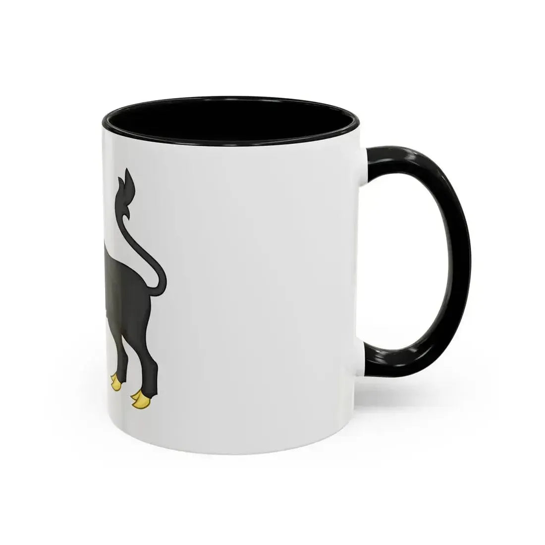 Black Bull of Clarence Badge of Edward IV - Accent Coffee Mug - Go Mug Yourself