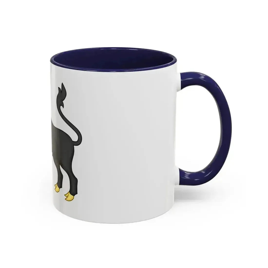 Black Bull of Clarence Badge of Edward IV - Accent Coffee Mug - Go Mug Yourself